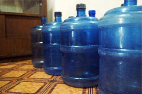 Lao drinking water containers