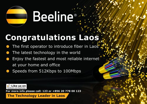 Beeline's Fiber-To-The-Home (FTTH) - A New Ultra Fast Internet Experience