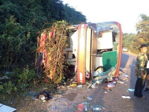 Three Dead In Khammuan Bus Crash