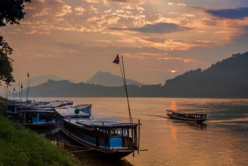 Cruising Down the Mekong River in Laos