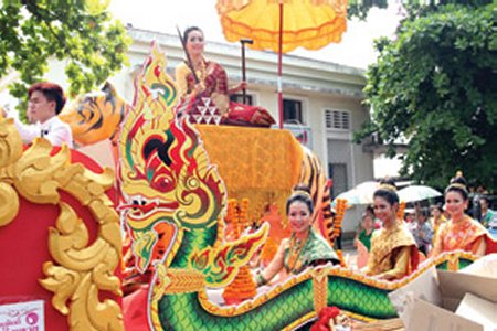 With parades and water, Laos welcomes Year of the Horse