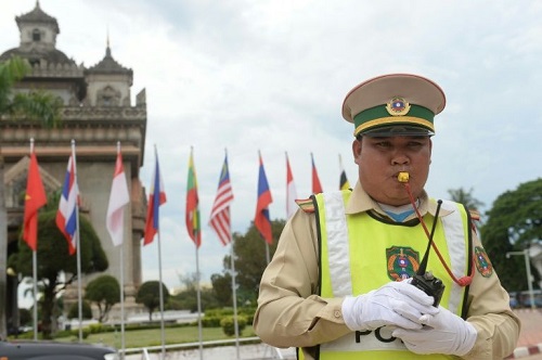 Traffic police out in force ahead of Asean Summits