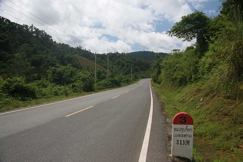 Risky roads in Laos