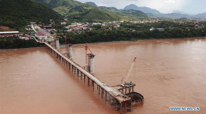 Chinese Constructors Complete Foundations Of Mekong River Rail Bridges