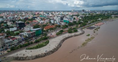 Vientiane On Flood Alert - Newly Built Nakharath Market Stalls Submerged