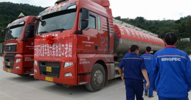 China starts exporting petroleum to Laos
