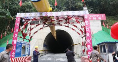 Work Completed On Laos’ Third Longest Tunnel For Railway Link With China