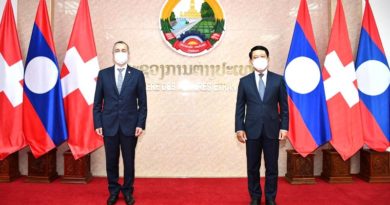 Laos, Switzerland Cement Ties With Further Aid Pledged For Laos
