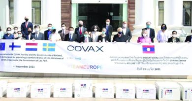 Laos receives another 600,000 doses of Covid vaccine