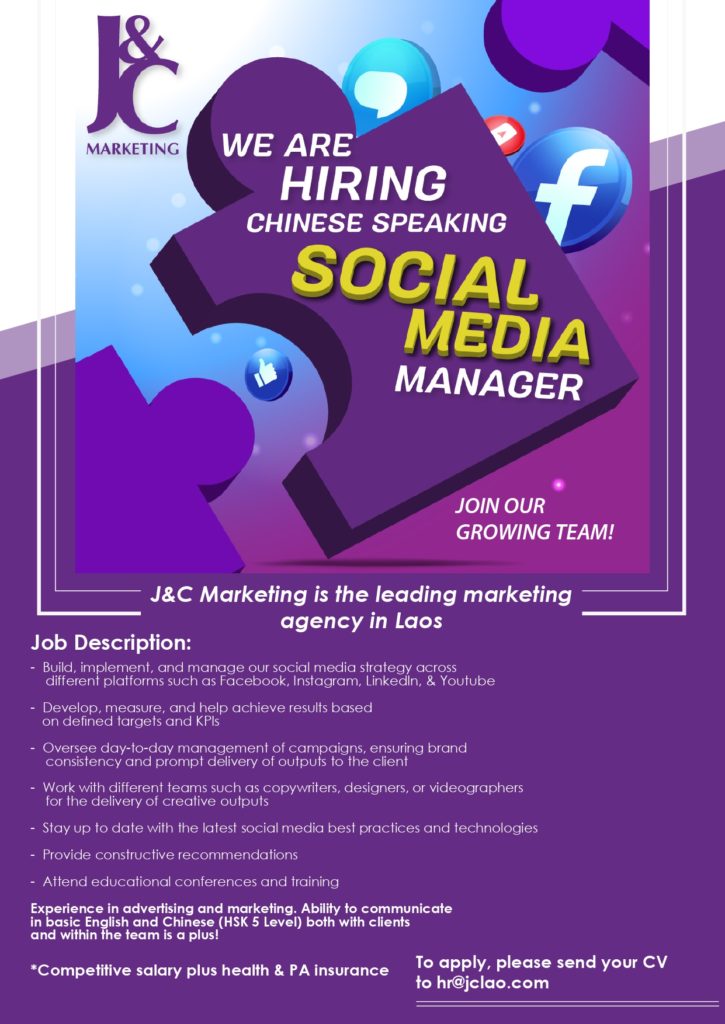 Chinese Speaking Social Media Manager