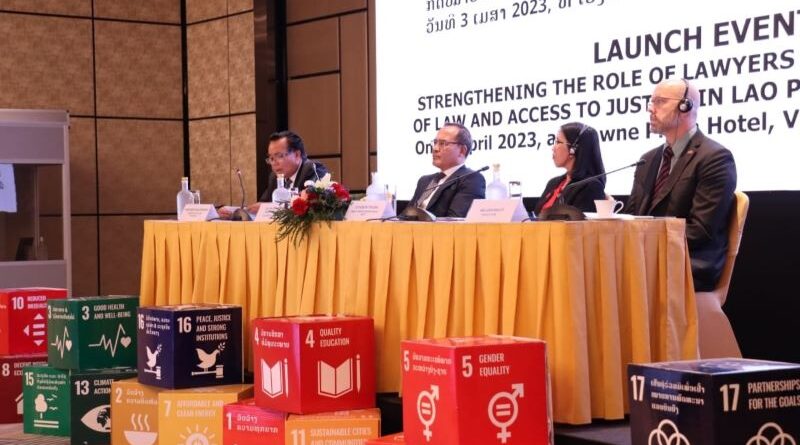 Justice Ministry Launch Project to Strengthen the Role of Lawyers in Laos