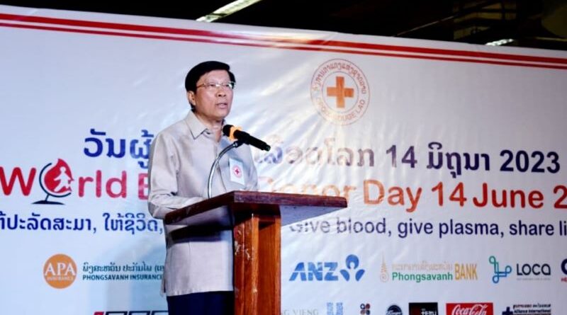 Lao Red Cross Appeals for More Blood Donors 