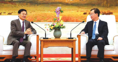 President Lauds Laos-China Growing Ties