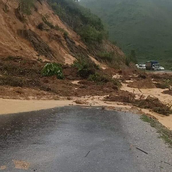 Landslides Block Roads in Luang Prabang