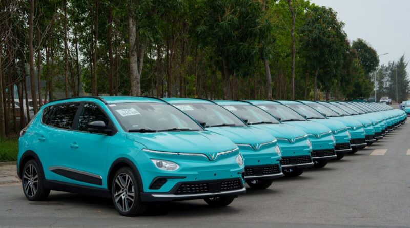 Vietnam Automaker Sends EVs To Laos For Electric Taxi Service